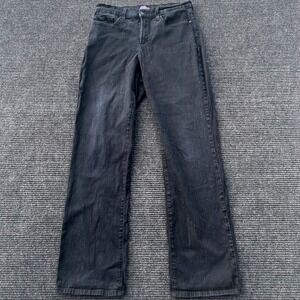 NYDJ Black Wash Straight Leg Denim Jeans Women's‎ Size 10